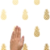 Picture of Gold Pineapple Peel And Stick Wall Decals