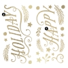 Picture of Happy Holidays Peel And Stick Wall Decals With Metallic Ink