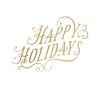 Picture of Happy Holidays Peel And Stick Wall Decals With Metallic Ink