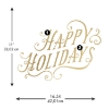 Picture of Happy Holidays Peel And Stick Wall Decals With Metallic Ink