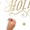 Picture of Happy Holidays Peel And Stick Wall Decals With Metallic Ink