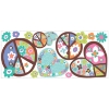 Picture of Hearts and Peace Signs Giant Wall Decals