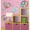 Picture of Hearts and Peace Signs Giant Wall Decals