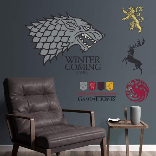 Picture of Game Of Thrones Winter Is Coming Stark Giant Peel & Stick Wall Decals