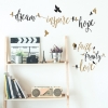 Picture of Inspirational Words with Birds Wall Decals