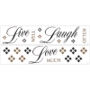 Picture of Live, Love, Laugh Quote Wall Decals