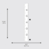 Picture of Modern Growth Chart White Wall Decals