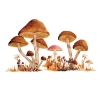 Picture of Mushroom Giant Peel and Stick Wall Decals