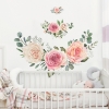 Picture of Pink Roses Peel and Stick Giant Wall Decals