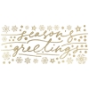 Picture of Seasons Greetings Peel And Stick Wall Decals With Metallic Ink