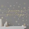 Picture of Seasons Greetings Peel And Stick Wall Decals With Metallic Ink