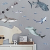 Picture of Sharks Peel and Stick Wall Decals