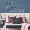 Picture of Sing, Dance, Love Quote Wall Decals