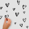 Picture of Sketchy Hearts Peel and Stick Wall Decals