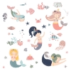 Picture of Sweet Pastel Mermaids Wall Decals