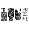 Picture of Wash Your Hands Soap Quotes Peel and Stick Wall Decals