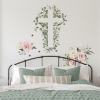 Picture of Watercolor Floral Cross Giant Peel & Stick Wall Decals