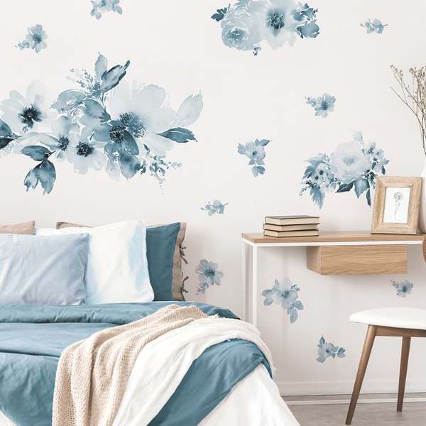 Picture of Watercolor Floral Peel and Stick Giant Wall Decals