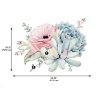 Picture of Watercolor Floral Succulents Peel and Stick giant Wall Decals