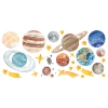 Picture of Watercolor Planets Peel and Stick Giant Wall Decals