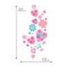 Picture of Like Nastya Hearts And Stars Giant Peel & Stick Wall Decals