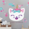 Picture of Like Nastya Unicorn Cat Giant Peel & Stick Wall Decals W/Alphabet