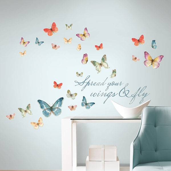 Picture of Lisa Audit Butterfly Quote Wall Decals