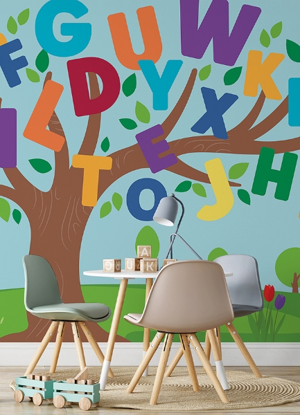 Picture of Alphabet Tree Peel & Stick Mural