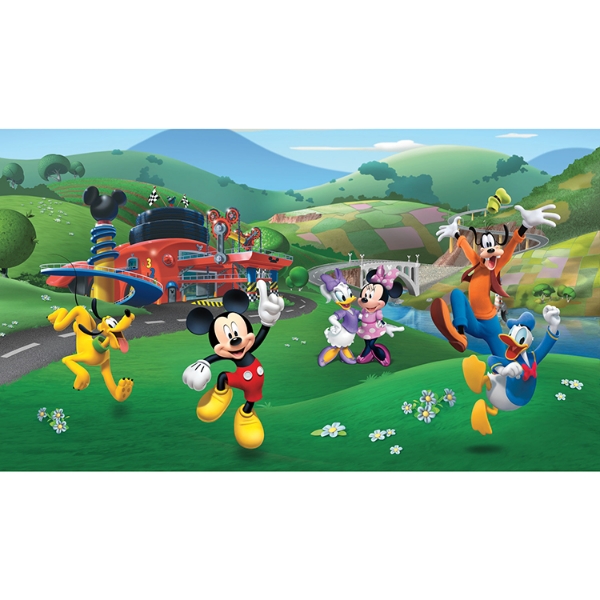 Picture of Mickey and Friends Roadster Racer XL Spray and Stick Wallpaper Mural