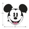 Picture of Classic Mickey Head XL Peel and Stick Wall Decal