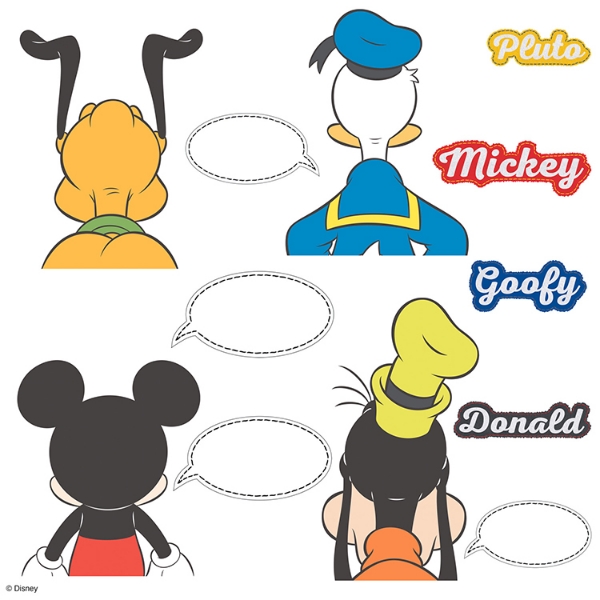 Picture of Mickey and Friends Peel and Stick Wall Decals with Dry Erase