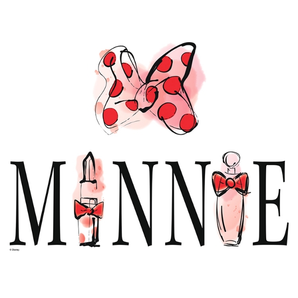 Picture of Minnie Mouse Perfume Peel and Stick Wall Decals