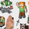 Picture of Minecraft Characters Peel & Stick Wall Decals