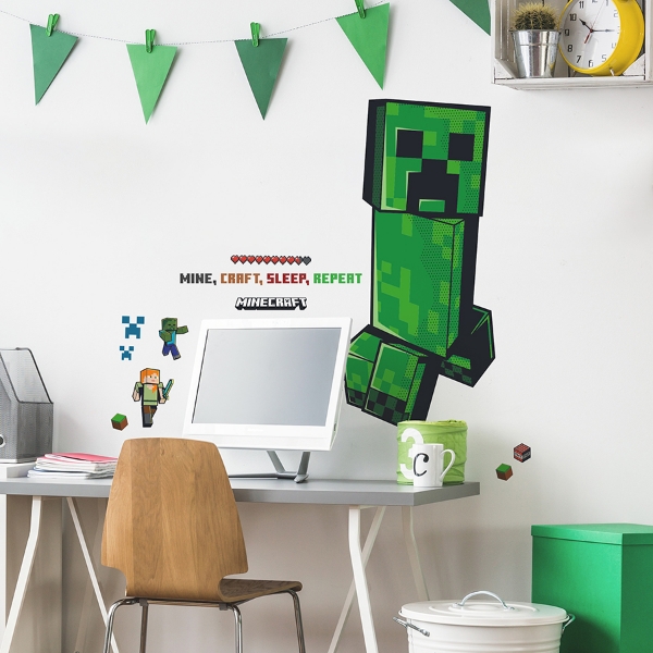 Picture of Minecraft Creeper Giant Peel & Stick Wall Decals