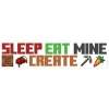 Picture of Minecraft Eat Sleep Mine Create Peel And Stick Wall Decals