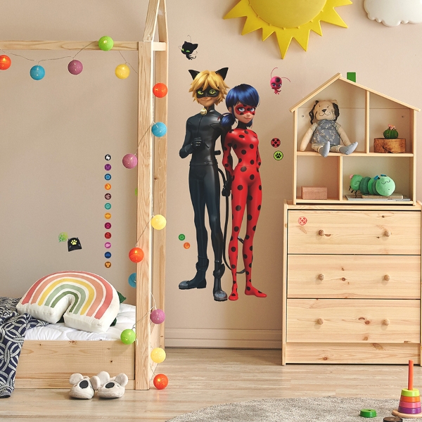 Picture of Miraculous: Tales Of Ladybug And Cat Noir Giant Peel & Stick Wall Decals