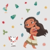 Picture of Vintage Disney Moana Peel and Stick Giant Wall Decals