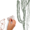 Picture of Mr. Kate Hand-Drawn Cactus Peel And Stick Wall Decals