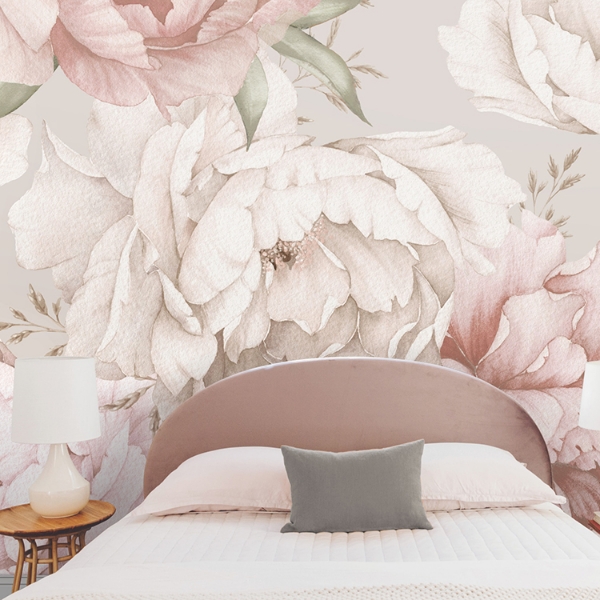 Picture of Mr. Kate Watercolor Floral Peel & Stick Wallpaper Mural