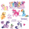 Picture of My Little Pony the Movie Peel and Stick Wall Decals with Glitter