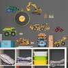 Picture of Construction Vehicles Wall Decals