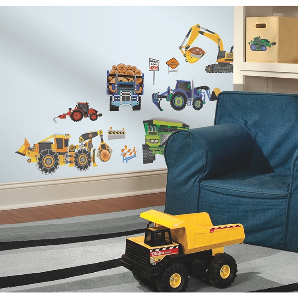 Picture of Construction Vehicles Wall Decals