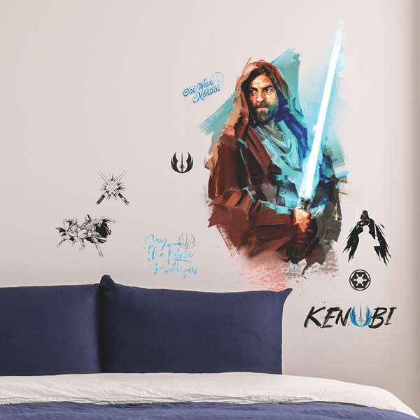 Picture of Obi Wan Kenobi Painted Peel And Stick Giant Wall Decals