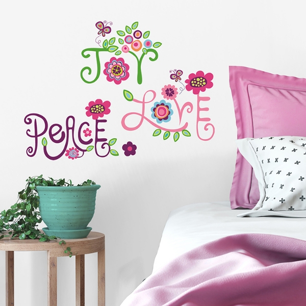 Picture of Love, Joy, Peace Wall Decals