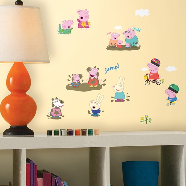 Picture of Peppa Pig Peel and Stick Wall Decals