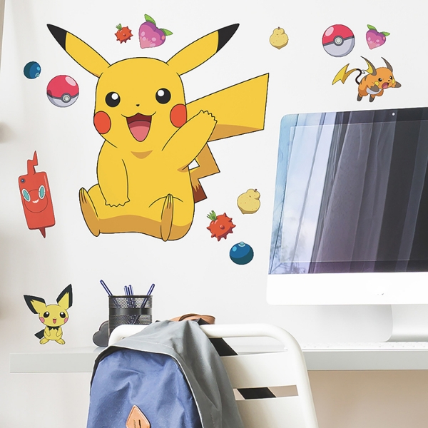 Picture of Pikachu Peel And Stick Giant Wall Decals