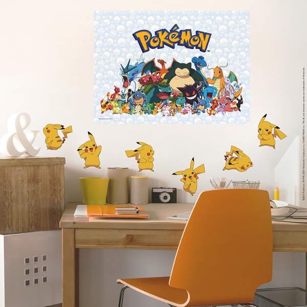 Picture of Pokemon Pikachu Peel and Stick Wall Decals