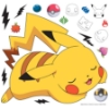 Picture of Pokemon Sleeping Pikachu Giant Peel & Stick Wall Decals