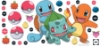 Picture of Pokemon Squirtle, Charizard & Bulbasaur Giant Wall Decals