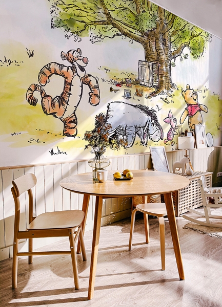 Picture of Disneys Winnie The Pooh Watercolor Peel & Stick Wallpaper Mural